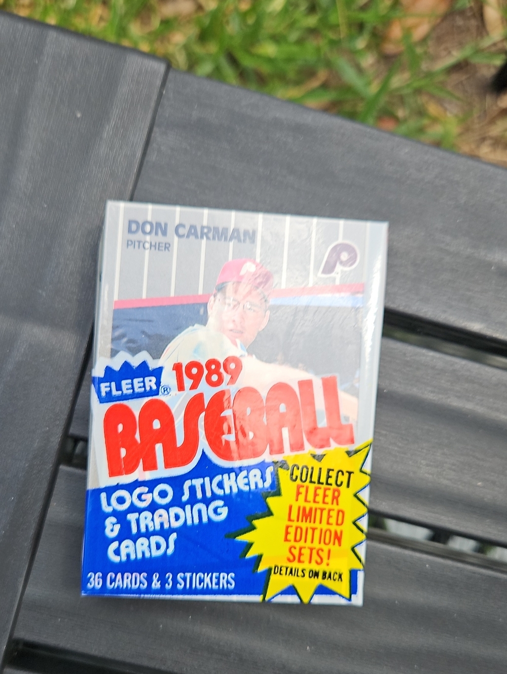 1989 Fleer Baseball Sealed Cello Pack 36 Cards Don Carman Mark Portugal
